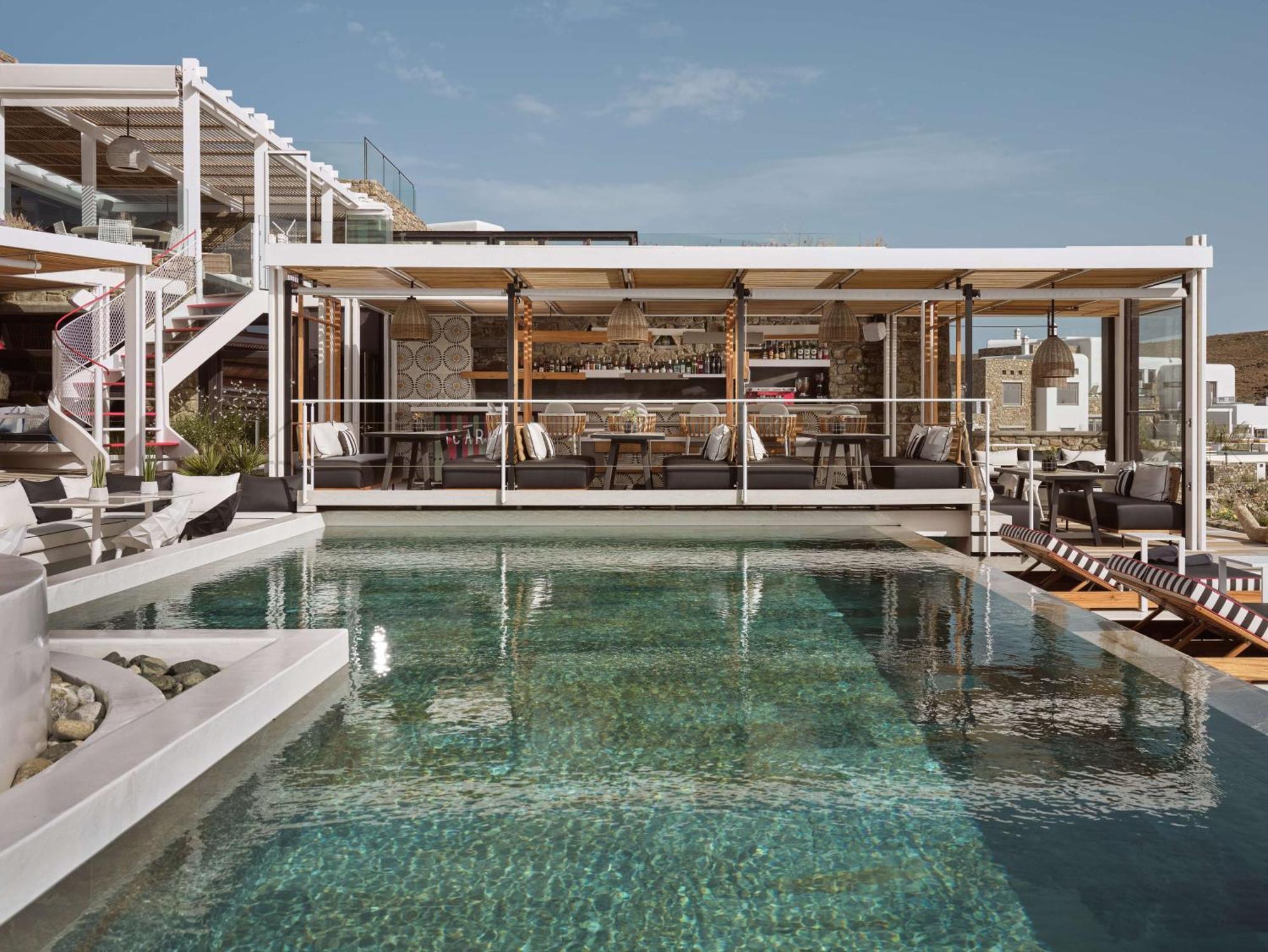 Semeli Coast Mykonos Curio Collection By Hilton Hotel Merchia Beach Exterior photo